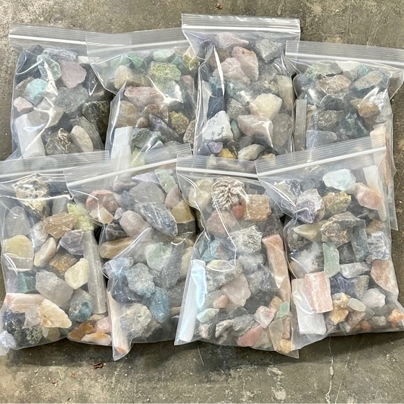 3 Pound Rough Gemstone Lot Bulk Healing Crystals - Picture 3 of 5